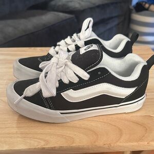 Vans Kids Black and White Sneakers